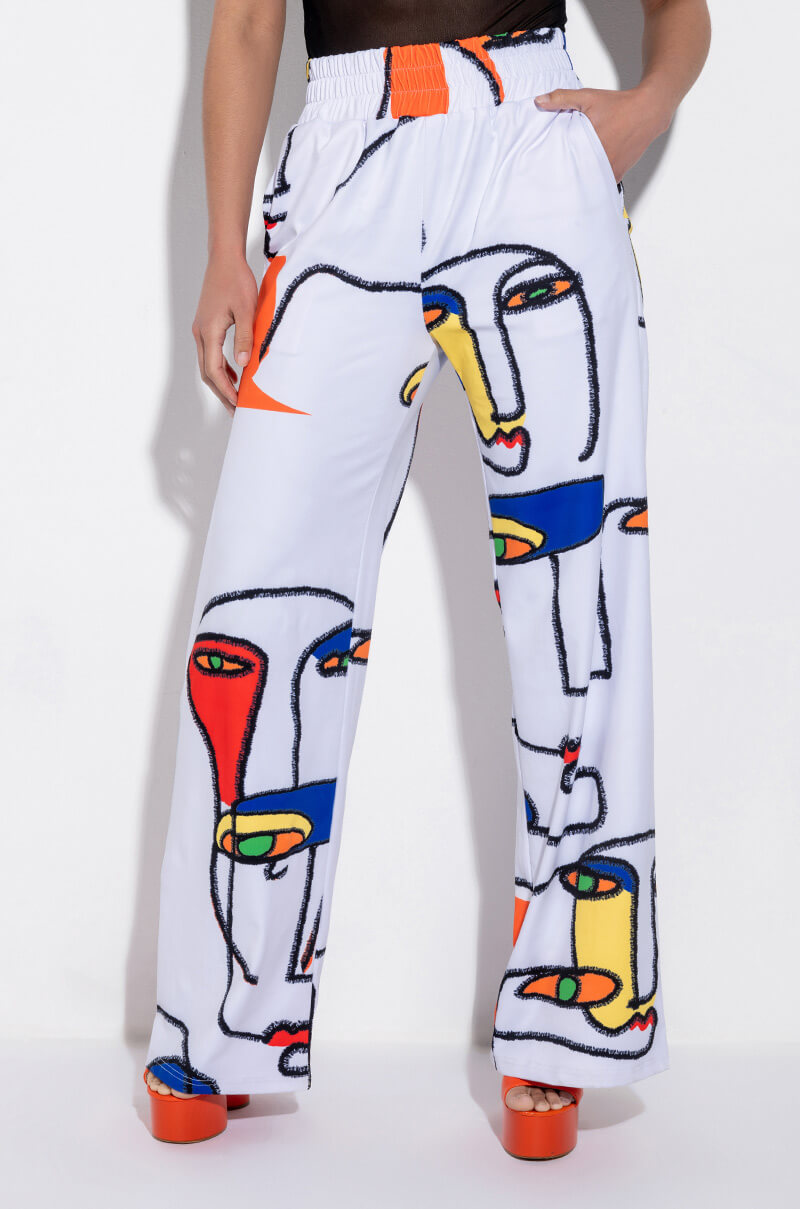 Front View Facts Only Graphic Sweatpants