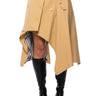 Front View Fall Forward High Low Trumpet Skirt