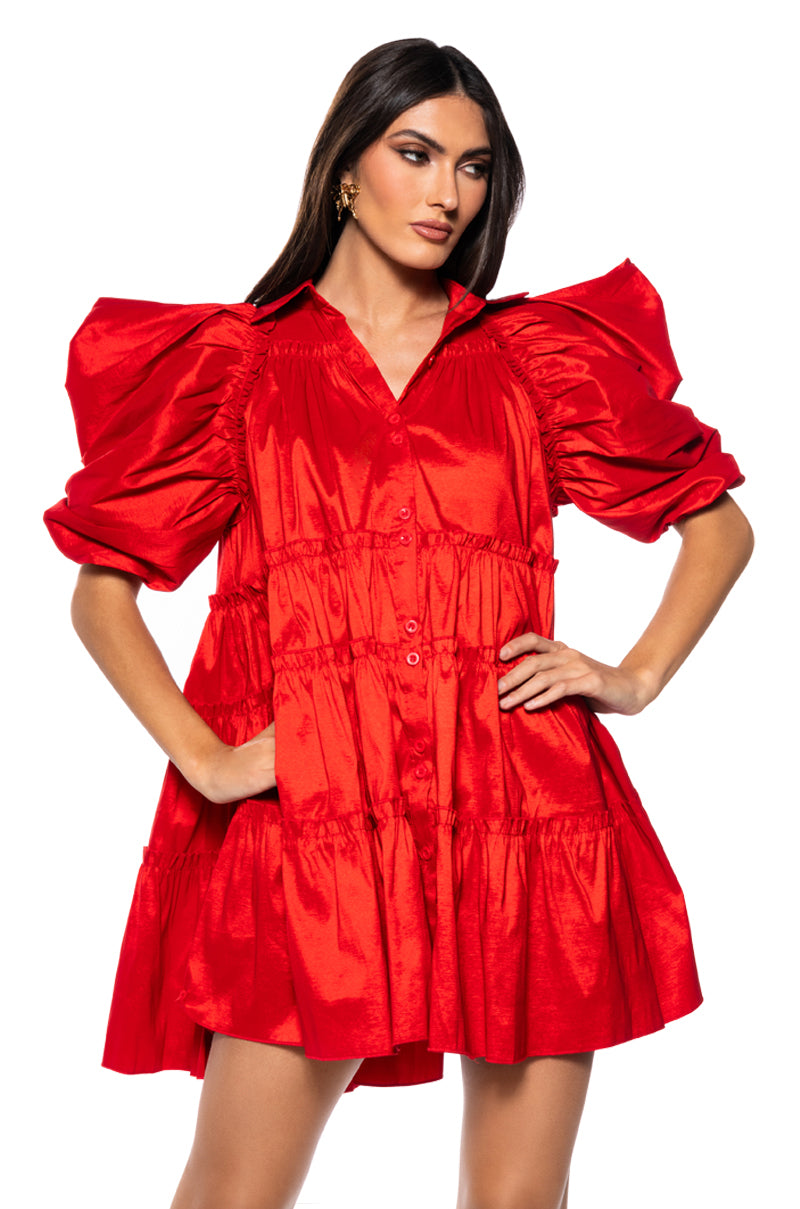 FALL IN LOVE COLLARED MINI DRESS view 0