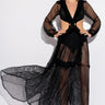 Front View Fall Into Love Mesh Maxi Dress