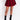 Front View Fall Vibes Only Plaid Knit Mini Skirt in Red Multi