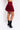 Side View Fall Vibes Only Plaid Knit Mini Skirt in Red Multi