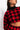 Detail View Fall Vibes Only Plaid Knit Top in Red Multi