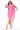 Front View Fancy Af Wrap Front Bandage Mini Dress in Pink