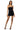 Side View Fancy And Fun Rhinestone Mini Dress In Black