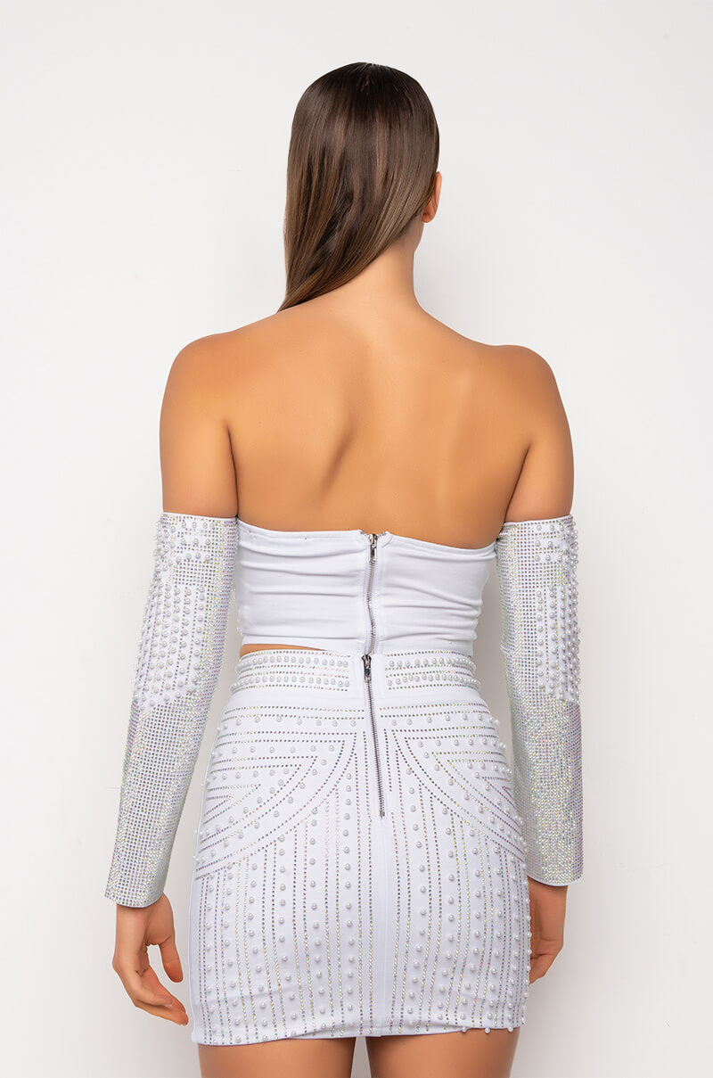 Full View Fancy Like Me Embellished Bustier Top 4