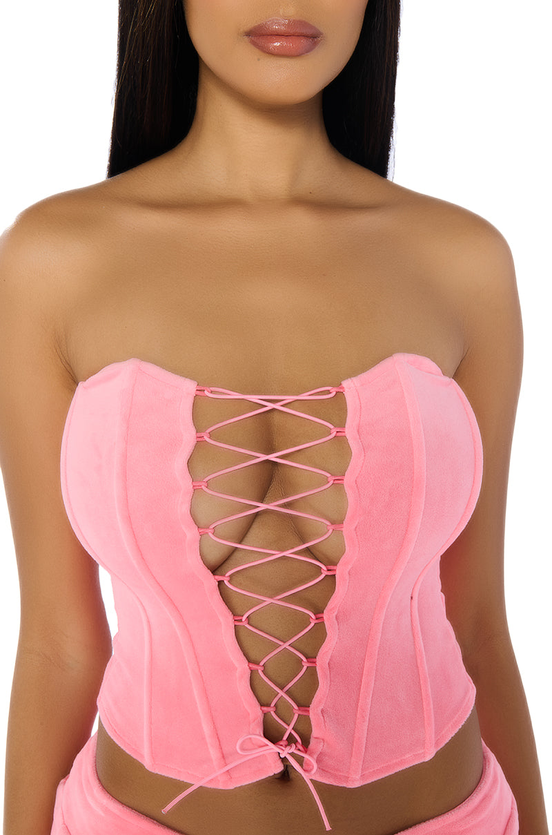 Extra View Fashion Icon Lace Up Corset