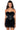 Front View Fatal Attraction Feather Detailed Mini Dress