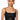 Front View Faux Leather Square Neck Bodysuit With 4 Way Stretch In Black