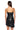 Extra View Faux Leather Surplice Neckline Mini Dress