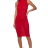 Front View Fav Little Midi Dress In Red