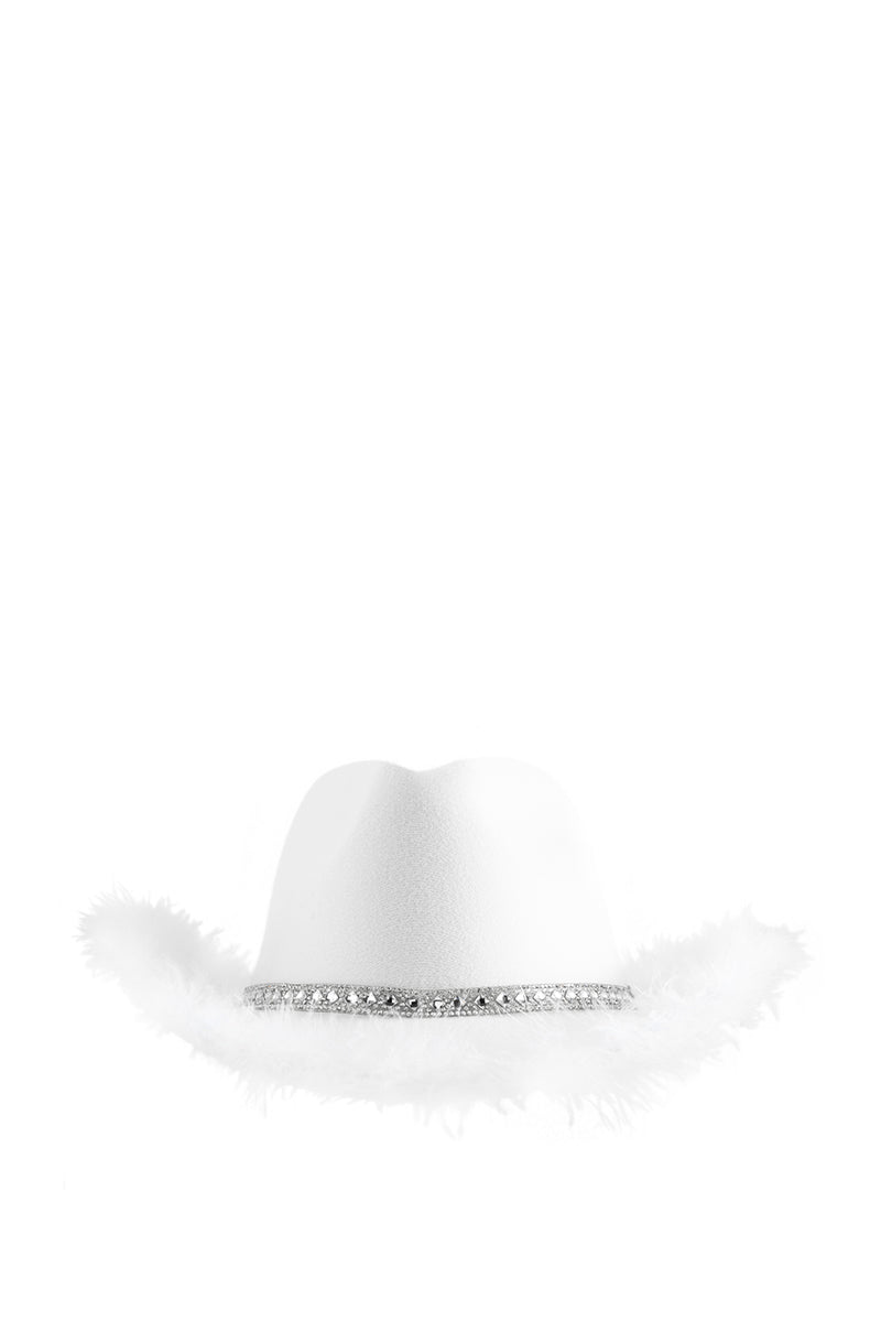 FEATHER TRIM COWBOY HAT view 0