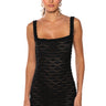 Front View Feel The Fantasy Textured Bodycon Mini Dress