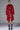 Back View Feeling Extra Bossy Red Croc Trench