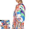 Front View Feeling Otherworldly Printed Top And Skirt Set