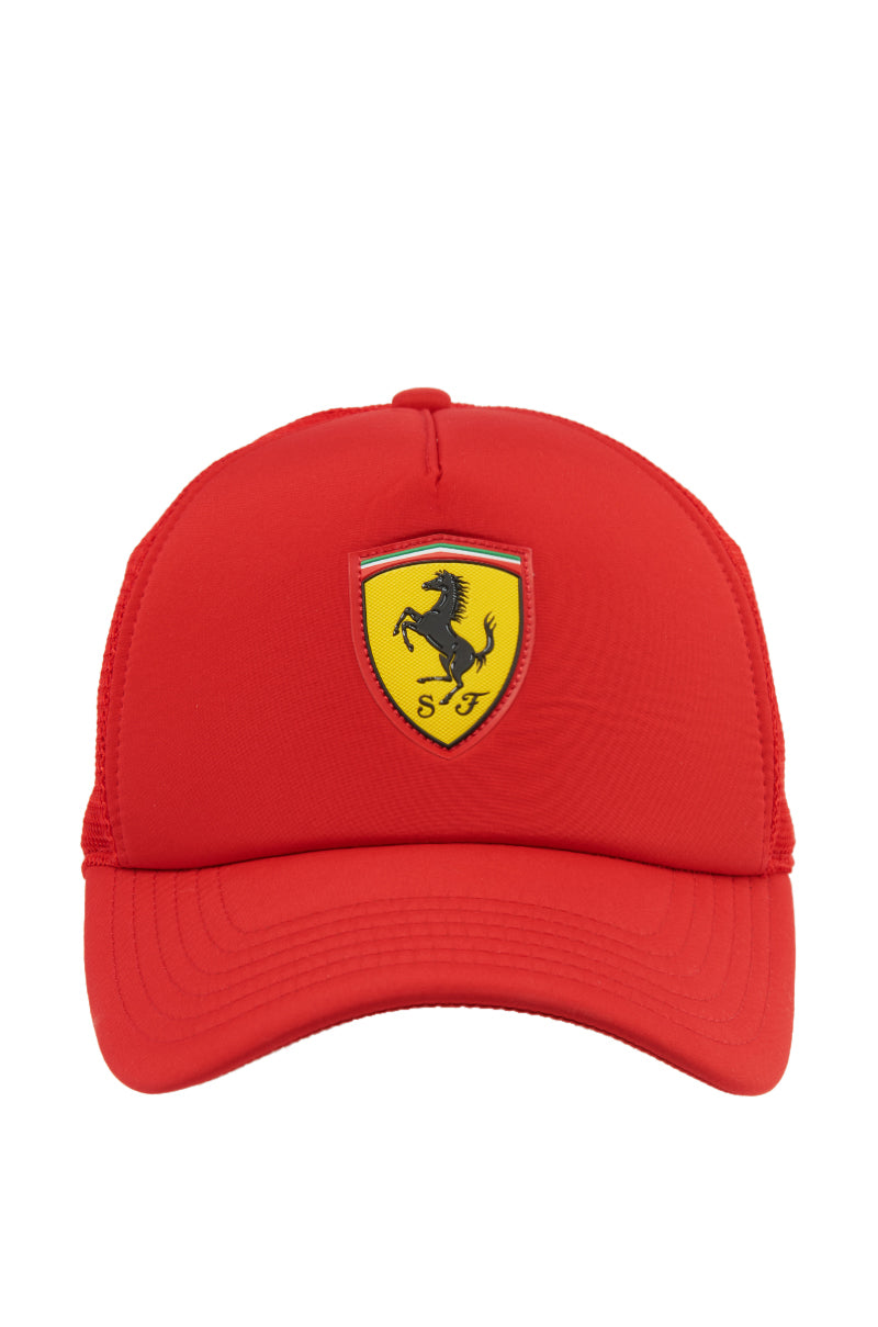 Side View Ferrari Hat In Red