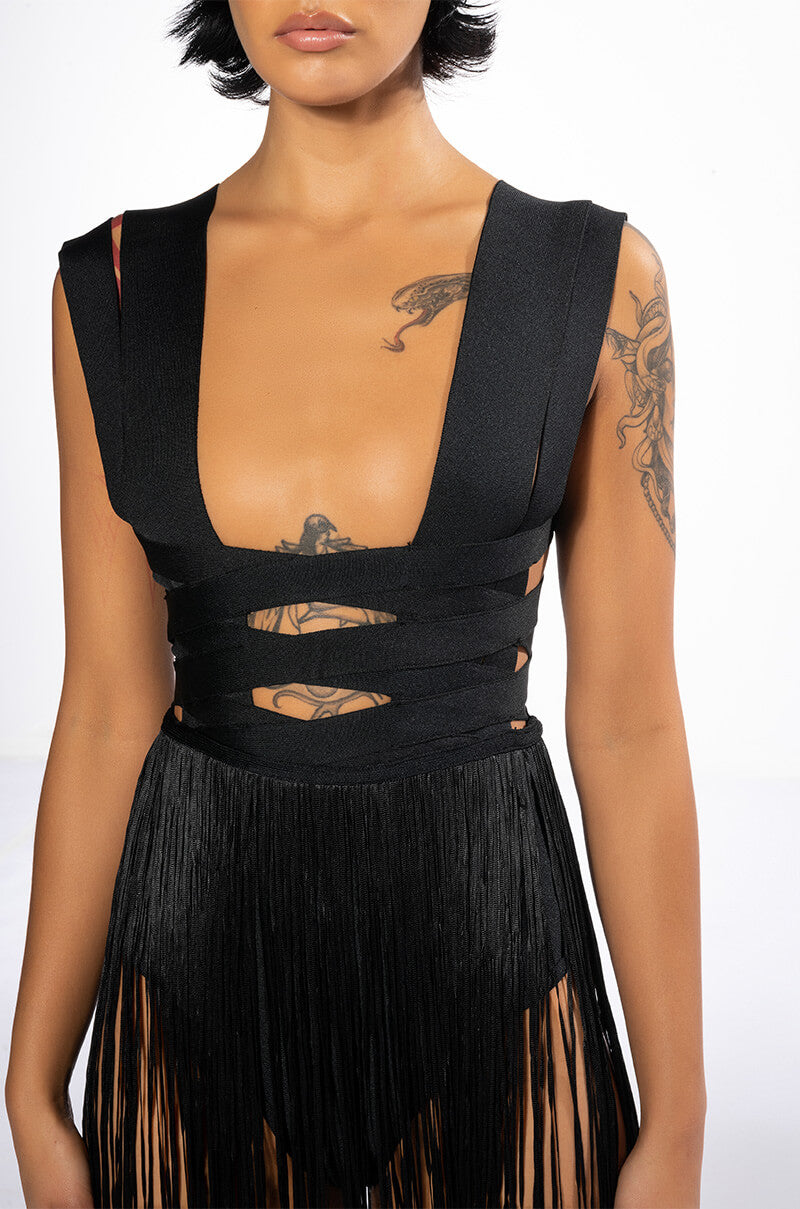 FESTIVAL FRINGE MAXI DRESS AKIRA FESTIVAL FRINGE MAXI DRESS AKIRA