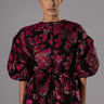 Front View Field Of Roses Brocade Blouse