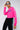 Front View Fila Luigia Long Sleeve Crop Tee in Pink