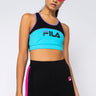 Front View Fila Poesia Bra Top in Blue