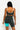 Back View Fila Womens Indira Bra Top in Urban Chic Blue Turquoise Turtle Dove