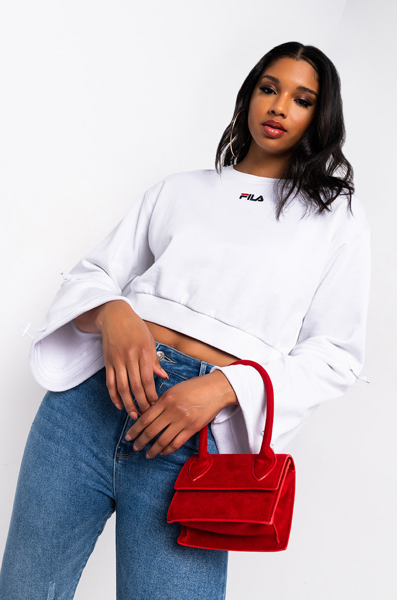Front View Fila Womens Vedi Sweatshirt in White