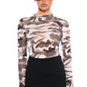 Front View Find Me Camo Mesh Bodysuit