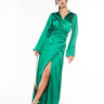 Front View Fine Time Maxi Dress With High Slit