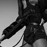 Front View Finesse Bad Bitch Corset in Black