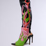 Front View Firess Multi Open Toe Flame Gladiator Sandal