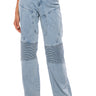 Front View First Impressions Straight Leg Moto Jeans