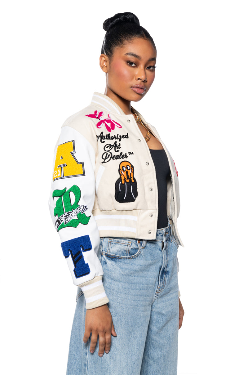Side View First Row Artist Patch Bomber