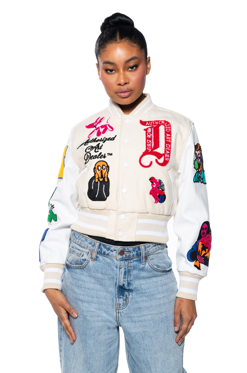 Back View First Row Artist Patch Bomber