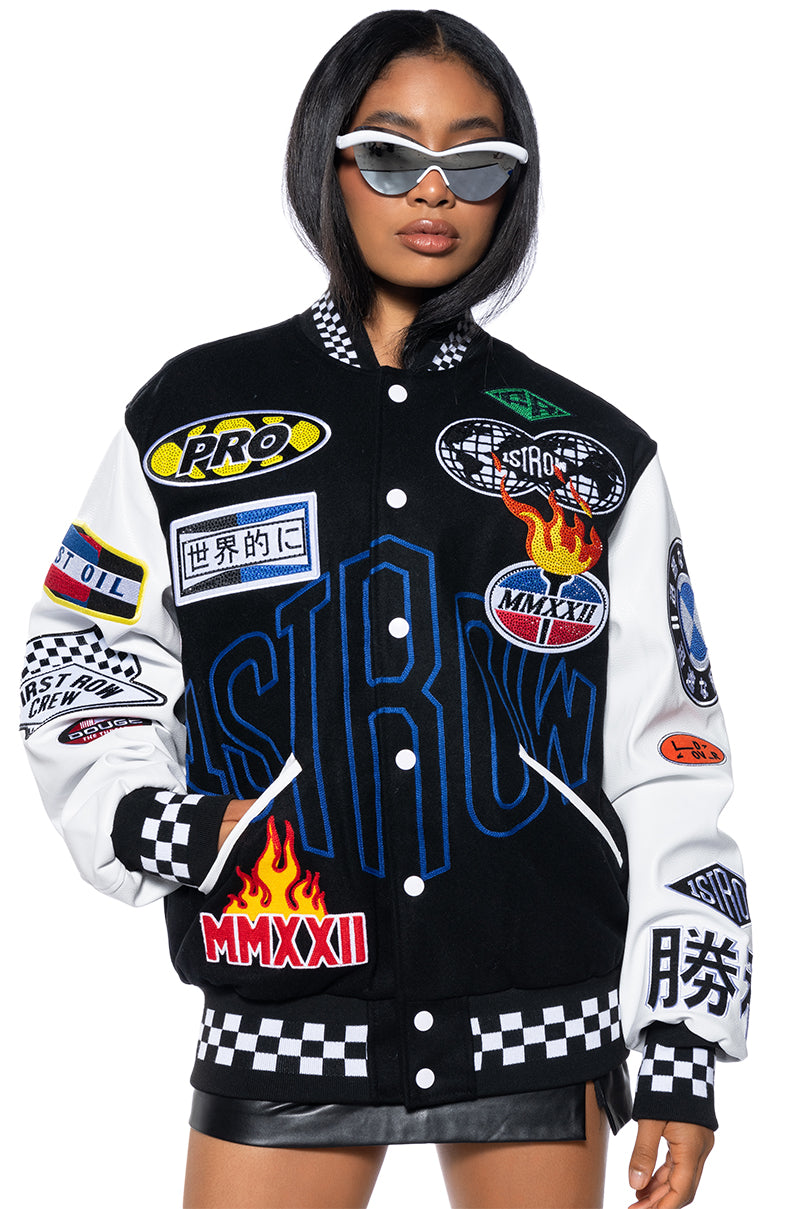 Side View First Row Oversized Bomber