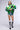 Extra View First Row Seat Color Block Bomber Jacket In Green