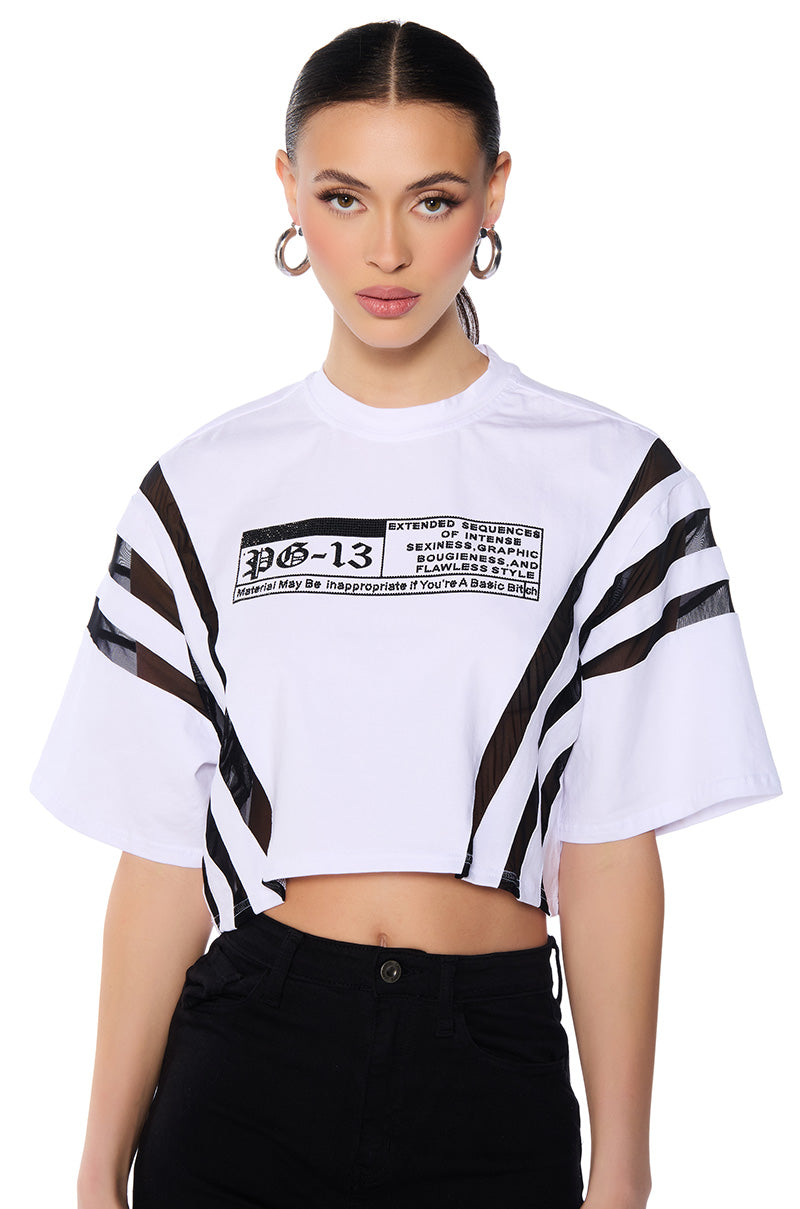 Front View Flawless And Boujee Short Sleeve Graphic Tee