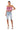 Side View Flex Fit Extreme Stretch Distressed Bermuda Shorts