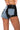 Detail View Flex Fit Extreme Stretch Faux Leather And Denim Shorts