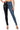 Side View Flex Fit Extreme Stretch Half And Half Pu High Waist Skinny Jean