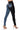 Back View Flex Fit Extreme Stretch Half And Half Pu High Waist Skinny Jean