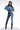 Back View Flex Fit Extreme Stretch Half And Half Pu High Waist Skinny Jeans