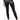 Front View Flex Fit Extreme Stretch High Waist Skinny Jeans With Faux Leather In Black