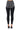 Full View Flex Fit Extreme Stretch High Waist Skinny Jeans With Faux Leather In Black