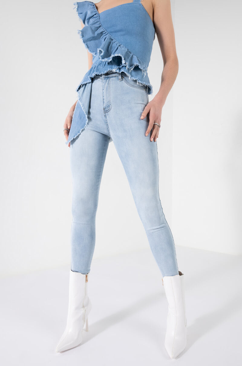 FLEX-FIT HIGH WAISTED SUPER STRETCHY SKINNY JEANS view 0
