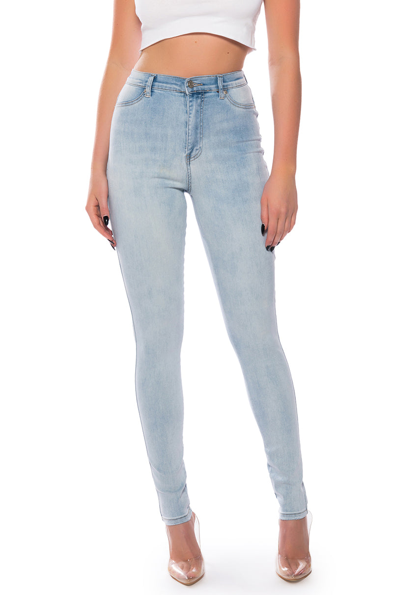 FLEX-FIT HIGH WAISTED SUPER STRETCHY SKINNY JEANS view 0