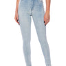 Front View Flex-fit High Waisted Super Stretchy Skinny Jeans