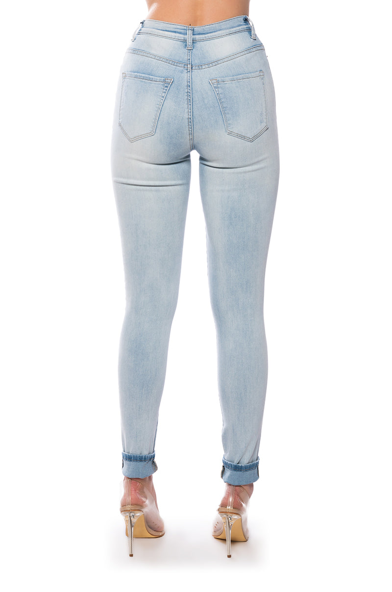 Extra View Flex-fit High Waisted Super Stretchy Skinny Jeans