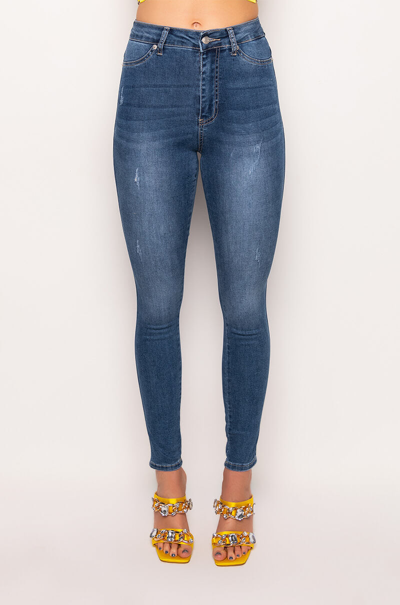 Full View Flex-fit High Waisted Super Stretchy Skinny Jeans