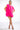 Back View Float Like A Butterfly Mini Fashion Dress In Fuchsia