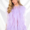 Front View Float Like A Butterfly Mini Fashion Dress In Purple